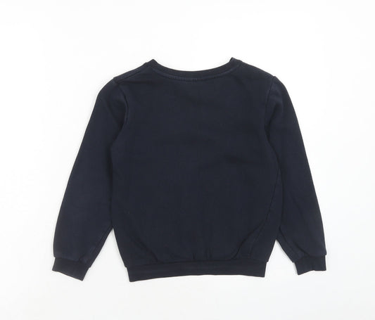 Smart Start Boys Blue Cotton Pullover Sweatshirt Size 6 Years Pullover - 6-8 Years
