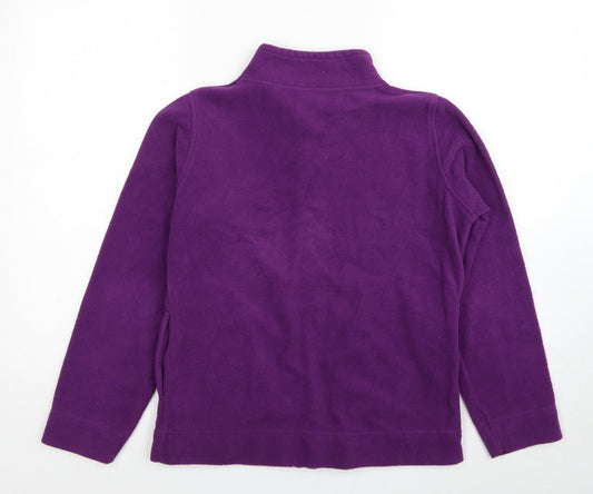 EWM Womens Purple Jacket Size 10 Zip - Size 10-12