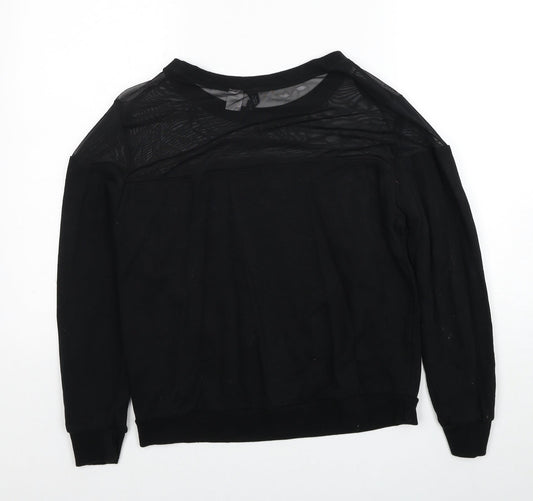 Divided by H&M Womens Black Cotton Pullover Sweatshirt Size M Pullover
