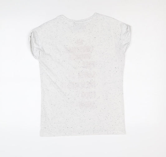 Primark Girls Grey Polyester Basic T-Shirt Size 12-13 Years Round Neck Pullover - My Christmas Checklist