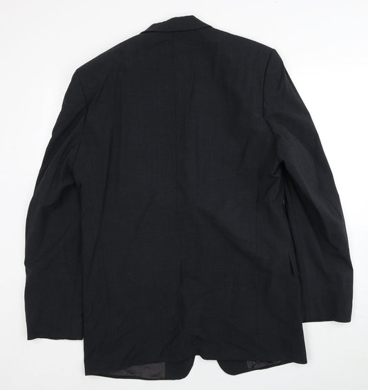 BARUTTI Mens Grey Polyester Jacket Suit Jacket Size 38 Regular