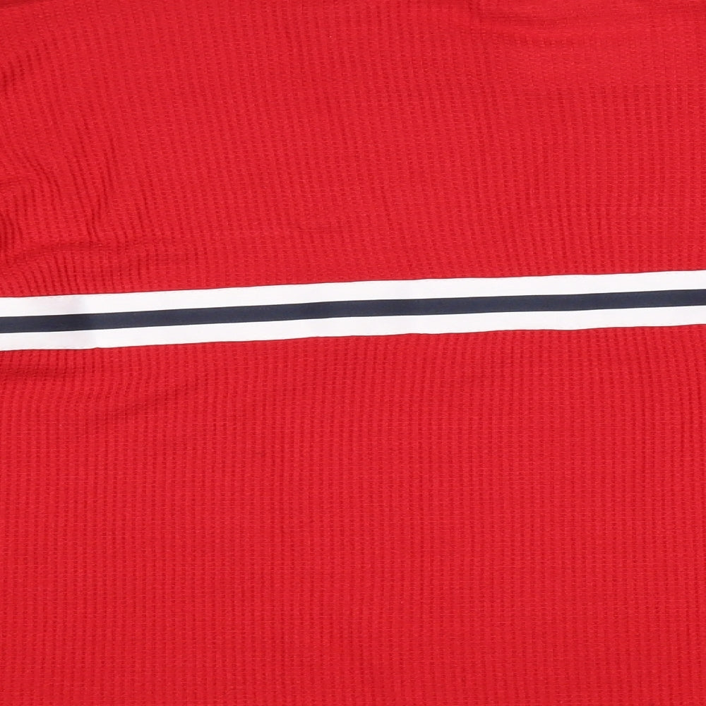 Hollister Womens Red Polyester Pullover Sweatshirt Size S Pullover