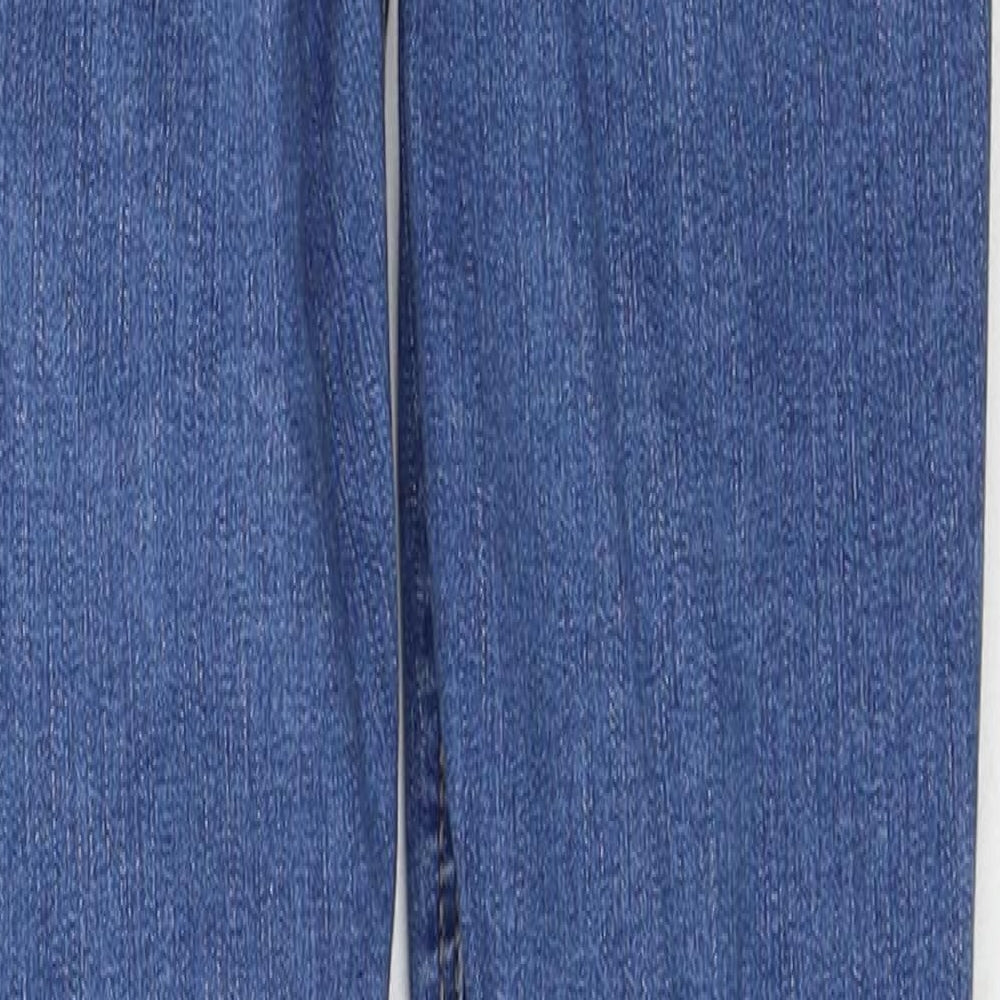 Topshop Womens Blue Cotton Skinny Jeans Size 26 in L32 in Regular Zip