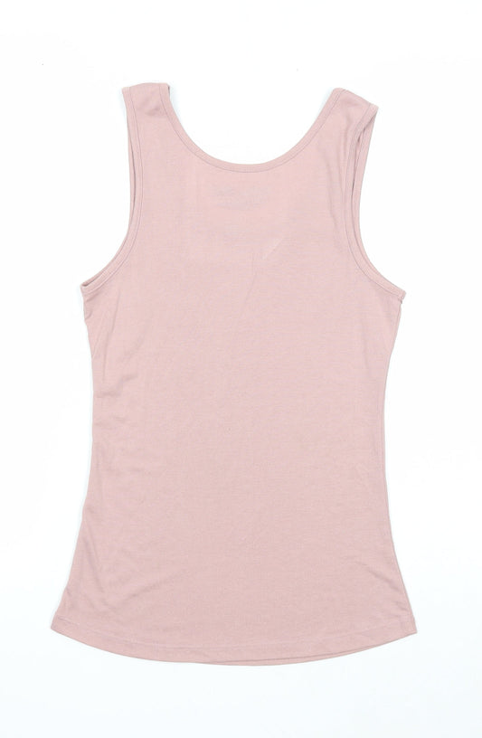 Hard Rock Womens Purple Polyester Basic Tank Size M Round Neck