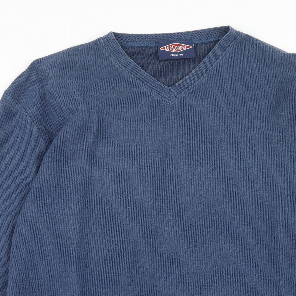 Lee Cooper Mens Blue Polyester Pullover Sweatshirt Size M