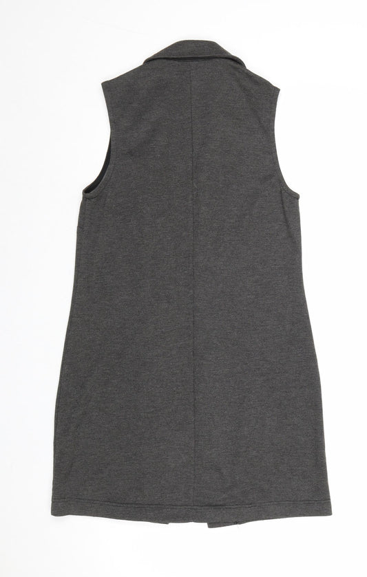 New Look Womens Grey Gilet Jacket Size 8