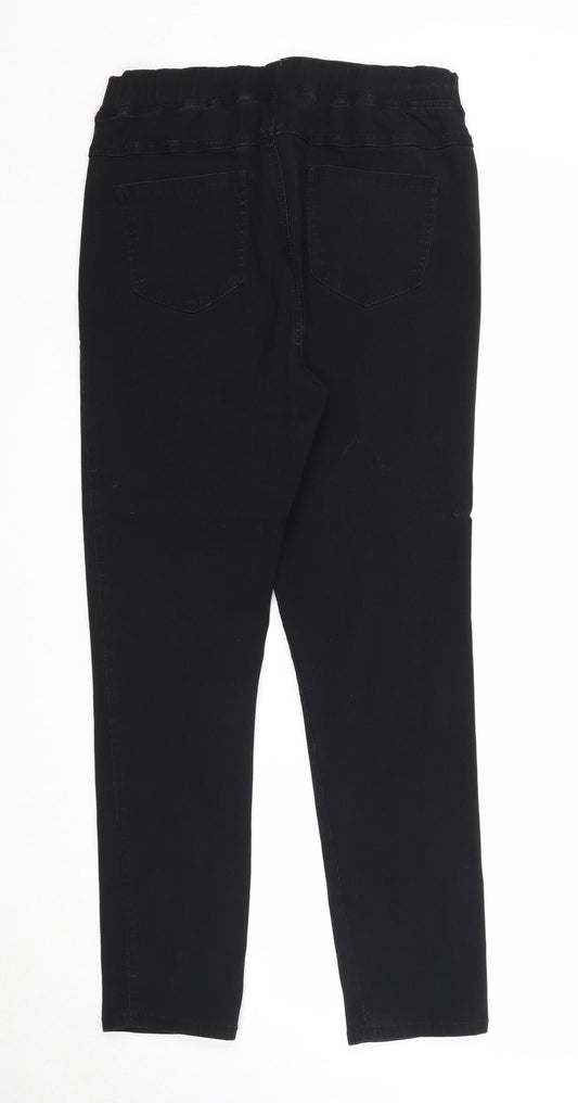 Miso Womens Black Viscose Trousers Size 18 Regular