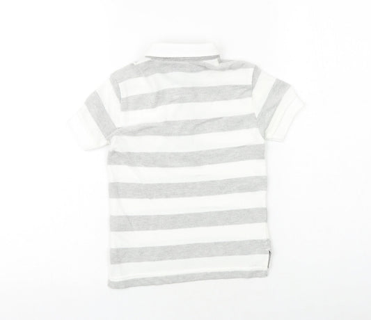NEXT Boys Grey 100% Cotton Basic Polo Size 2-3 Years Collared Button
