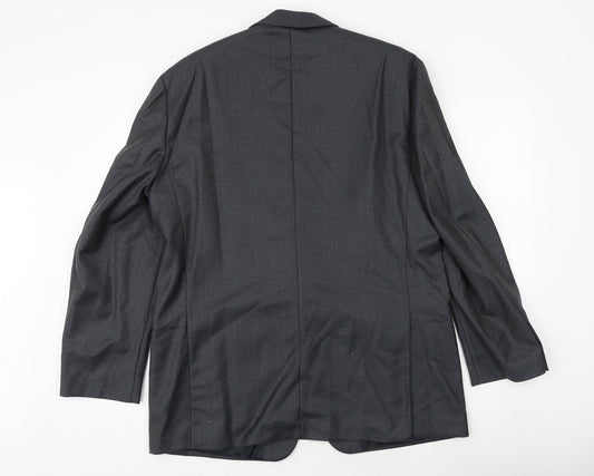 Wellington Mens Grey Wool Jacket Suit Jacket Size 44 Regular