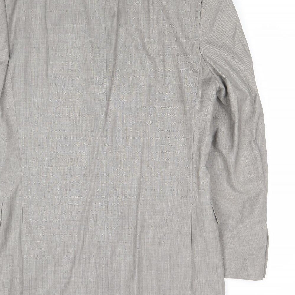 Marks and Spencer Mens Grey Polyester Jacket Suit Jacket Size 38 Regular