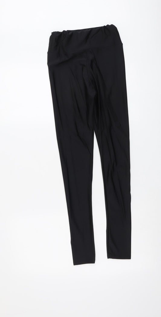 Missguided Womens Black Polyester Chino Leggings Size 8 L27 in