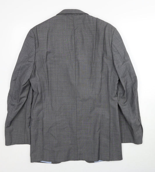 Marks and Spencer Mens Grey Wool Jacket Suit Jacket Size M Regular