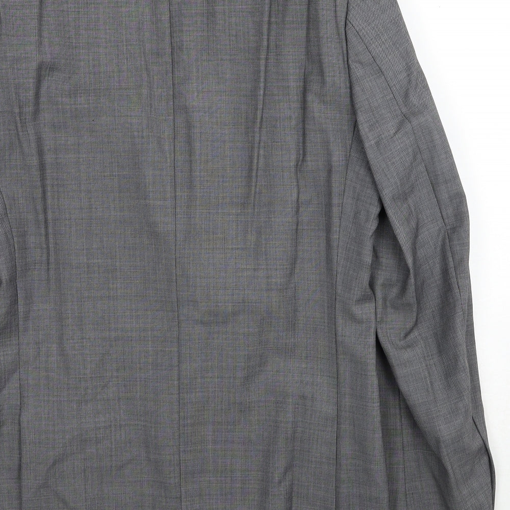 Marks and Spencer Mens Grey Wool Jacket Suit Jacket Size M Regular