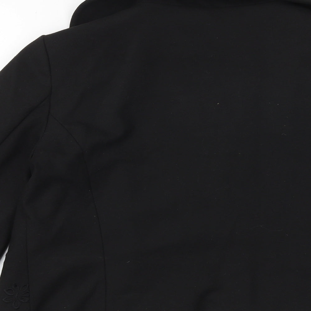 Marks and Spencer Womens Black Jacket Blazer Size 10 Button