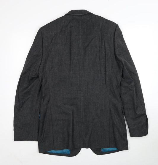 Marks and Spencer Mens Grey Wool Jacket Suit Jacket Size 40 Regular