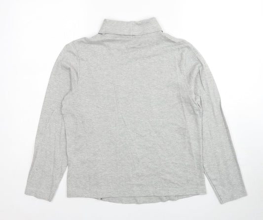 BHS Womens Grey Cotton Pullover Sweatshirt Size 14 Pullover