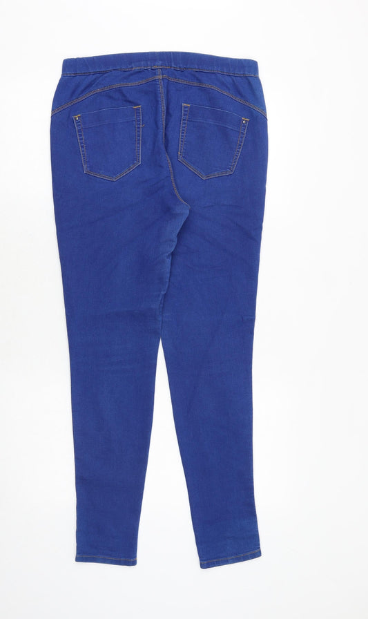 Denim & Co. Womens Blue Cotton Jegging Jeans Size 12 Regular
