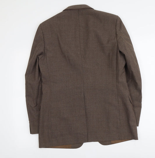 Marks and Spencer Mens Brown Polyester Jacket Suit Jacket Size M Regular