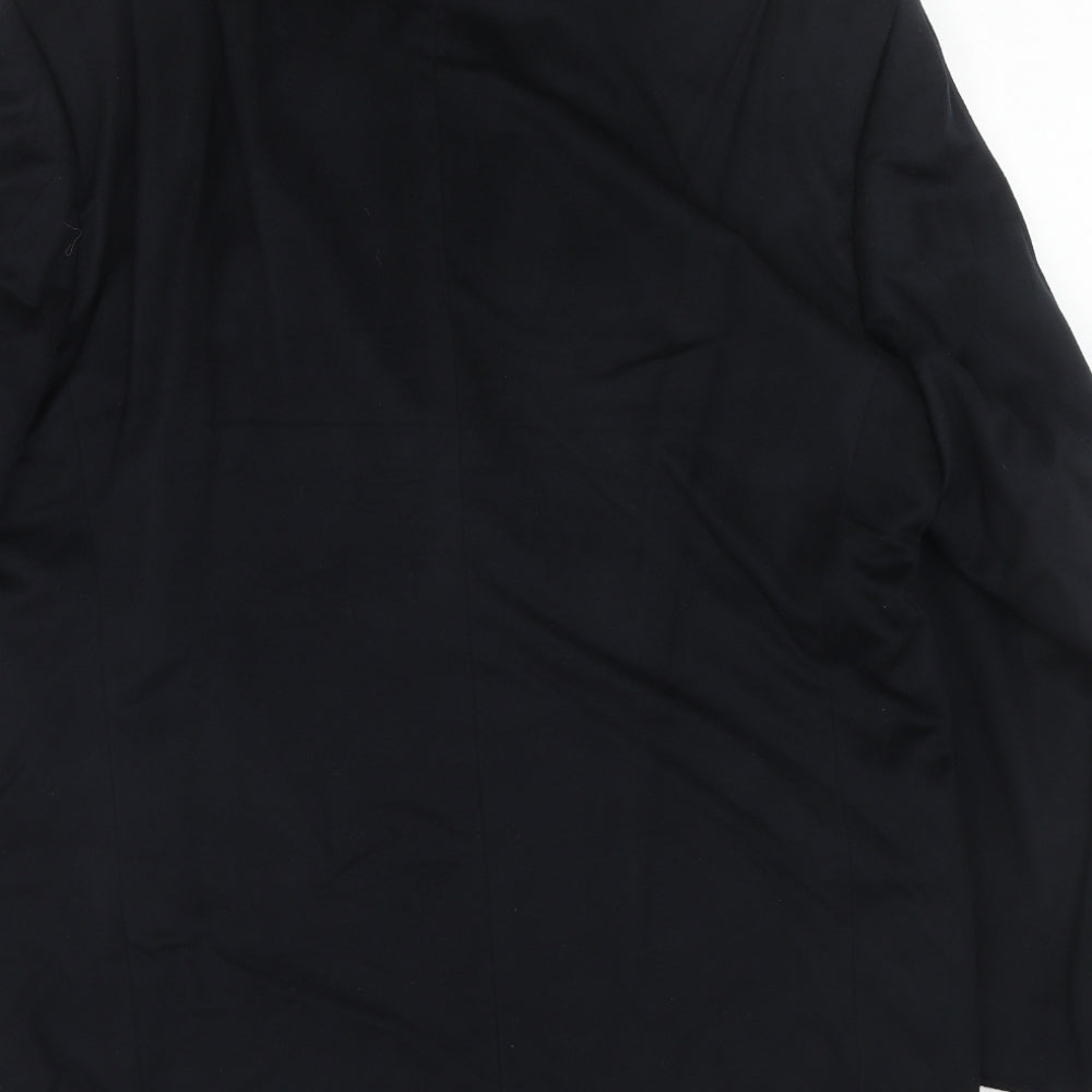 Massimo Livio Mens Blue Wool Jacket Suit Jacket Size 40 Regular