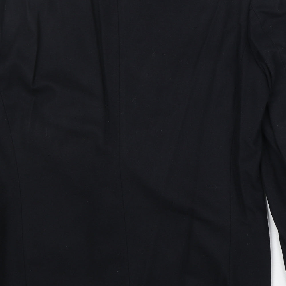 Marks and Spencer Mens Black Wool Jacket Suit Jacket Size 38 Regular