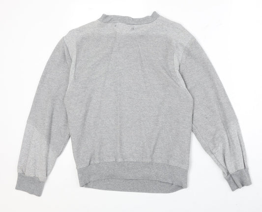 Sparks Womens Grey Polyester Pullover Sweatshirt Size XS Pullover