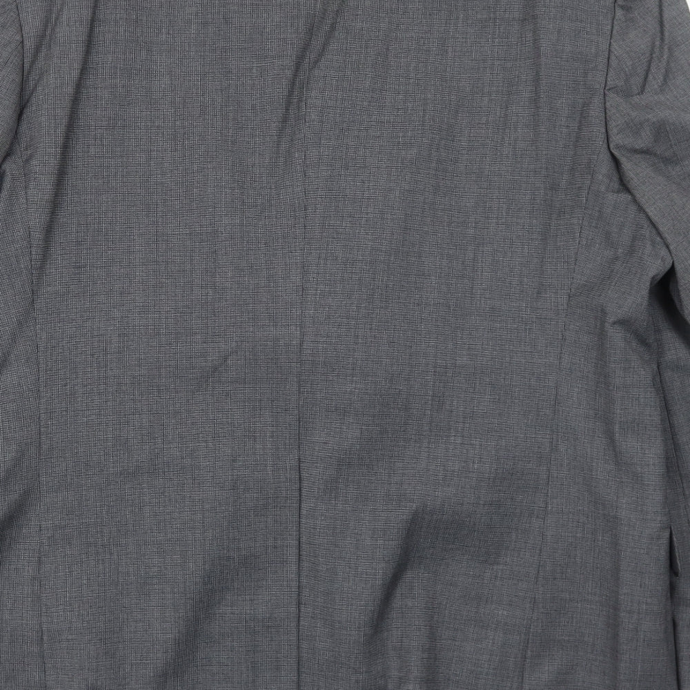 Marks and Spencer Mens Grey Polyester Jacket Blazer Size 42 Regular