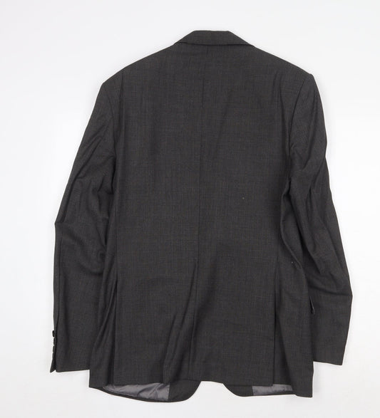 Marks and Spencer Mens Grey Wool Jacket Suit Jacket Size 38 Regular