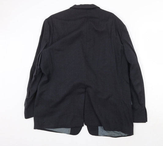 Marks and Spencer Mens Blue Wool Jacket Suit Jacket Size 44 Regular