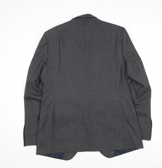 Marks and Spencer Mens Grey Wool Jacket Suit Jacket Size 42 Regular
