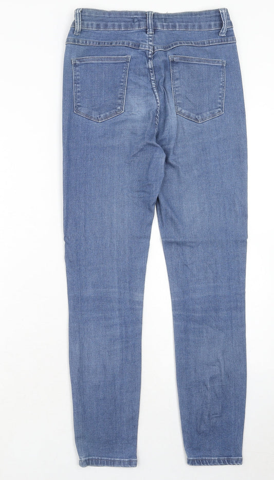 Resalsa Womens Blue Cotton Skinny Jeans Size 28 in Regular Zip