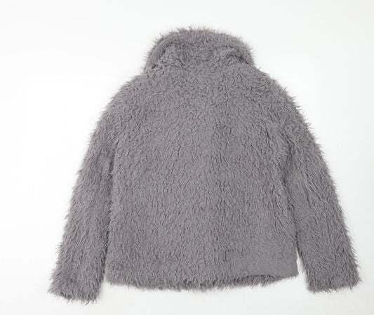 Primark Womens Grey Jacket Size 10 Zip