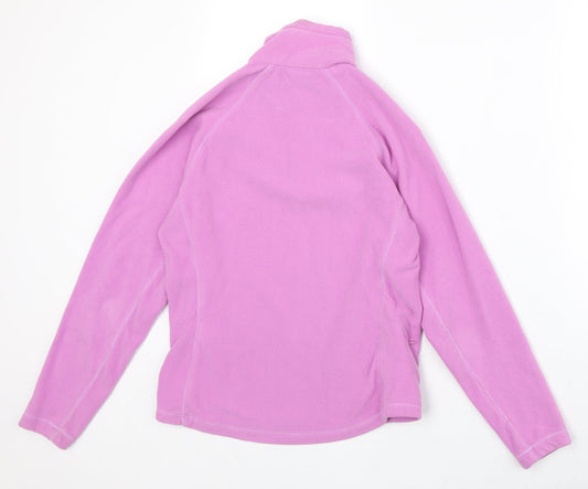 Tenson Womens Pink Polyester Pullover Sweatshirt Size 6 Zip