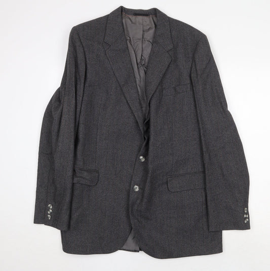 Dunn & Co Mens Grey Wool Jacket Suit Jacket Size 42 Regular