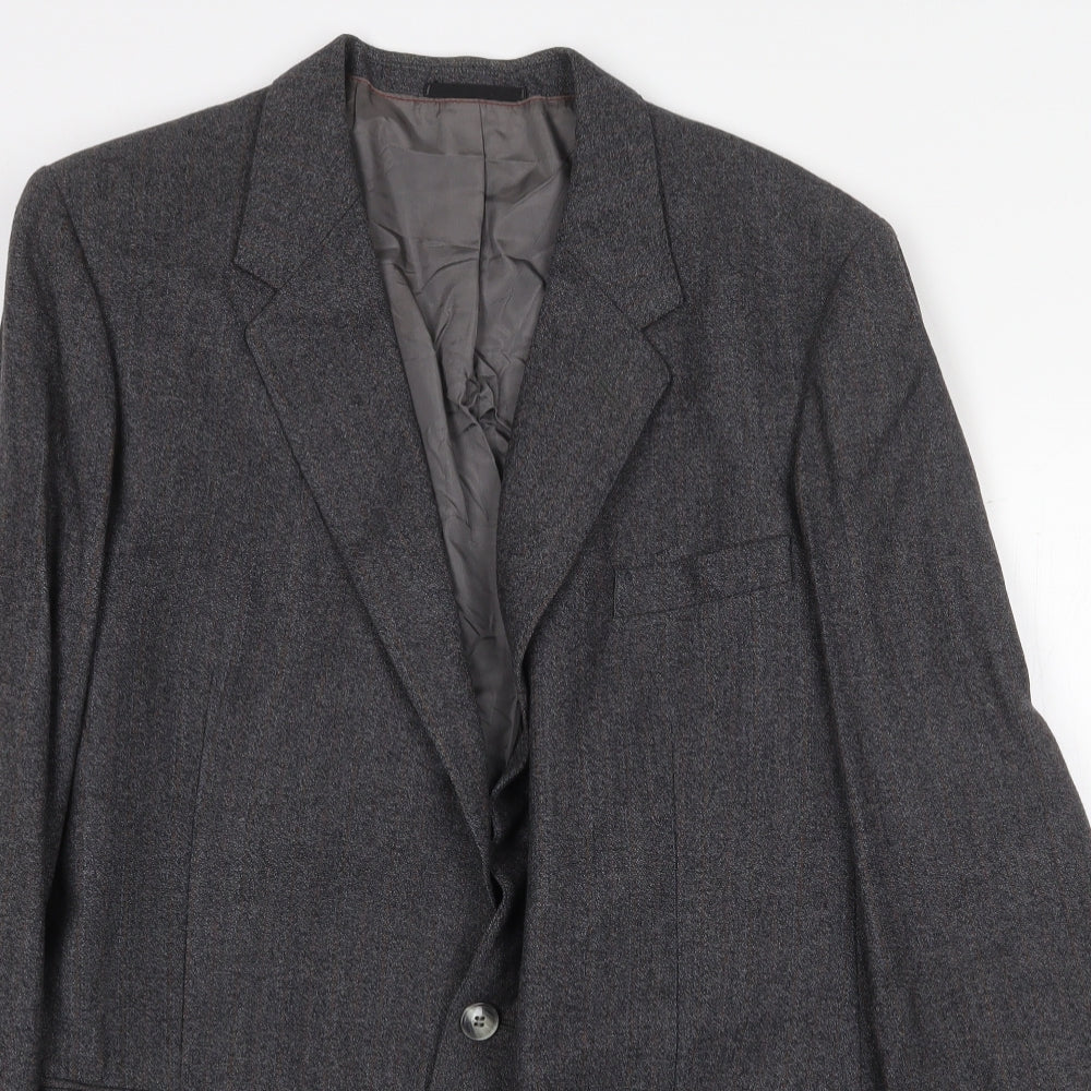 Dunn & Co Mens Grey Wool Jacket Suit Jacket Size 42 Regular