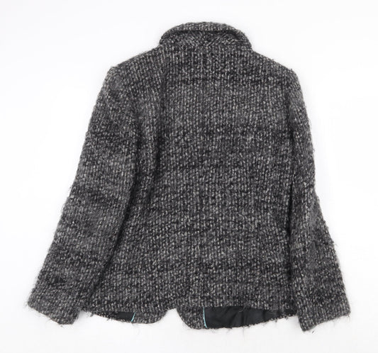Per Una Womens Grey Jacket Size 12 Button