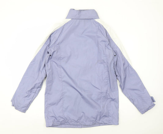 Blancheporte Womens Purple Rain Coat Coat Size 6 Zip