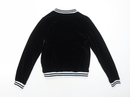 Preworn Womens Black Jacket Size S Zip