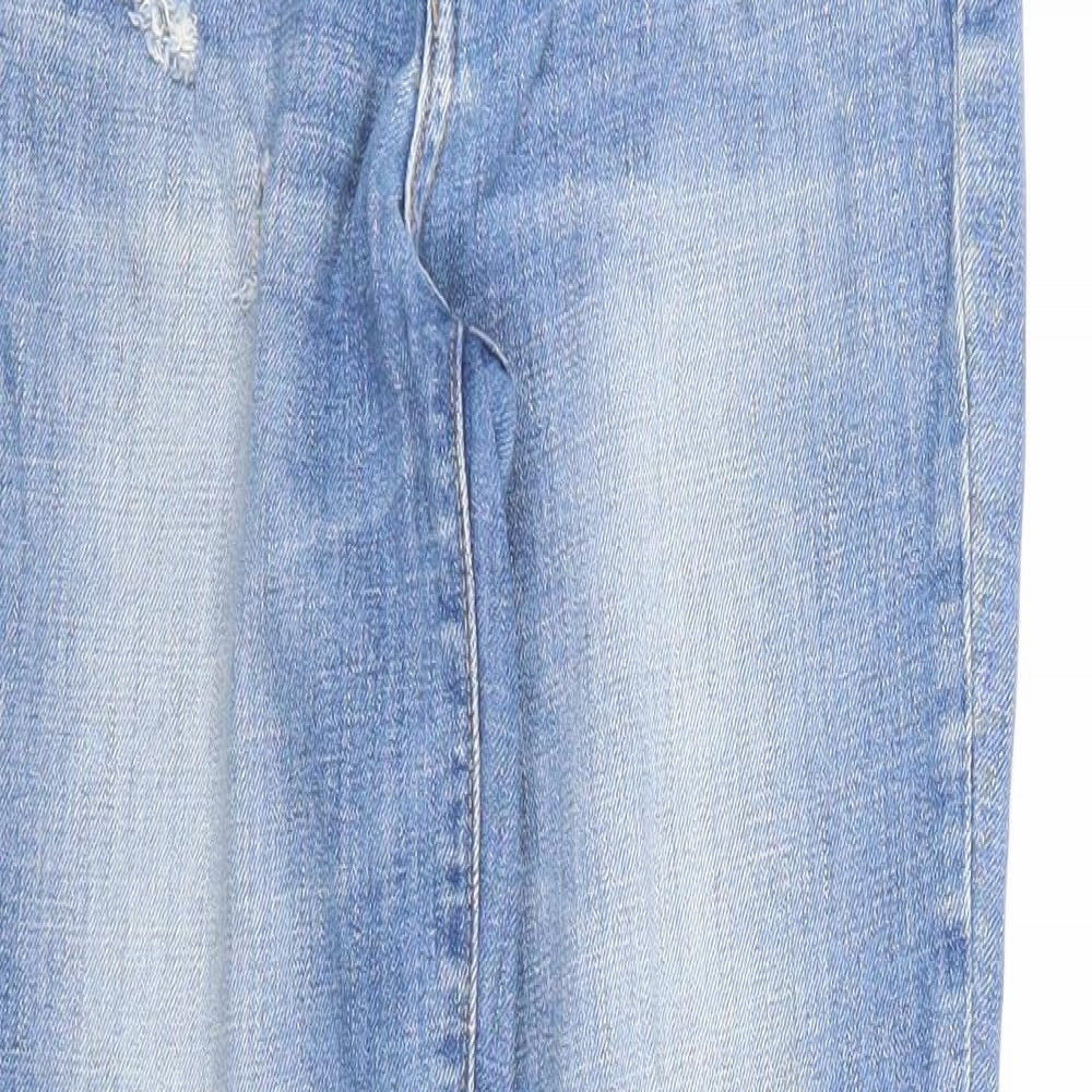 Gap Womens Blue Cotton Skinny Jeans Size 26 in Regular Zip