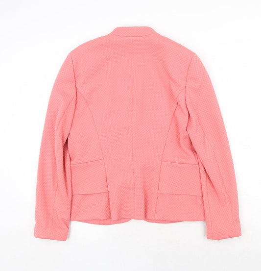 Gerry Weber Womens Pink Jacket Blazer Size 12 Button