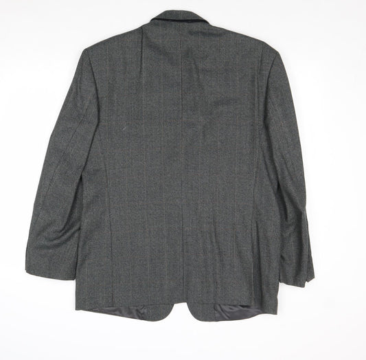 James Barry Mens Grey Wool Jacket Suit Jacket Size 42 Regular