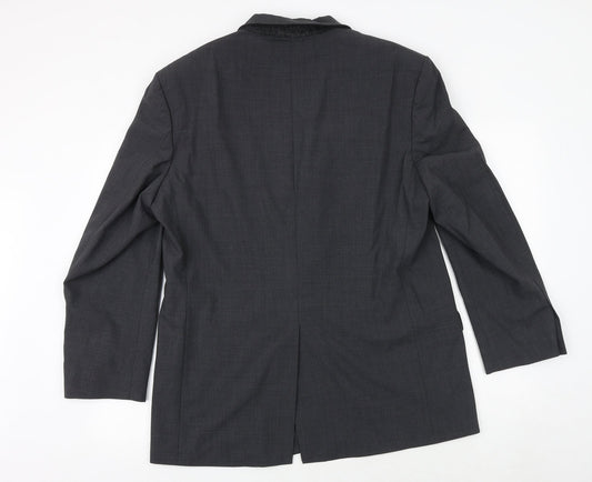 Marks and Spencer Mens Grey Polyester Jacket Suit Jacket Size 42 Regular