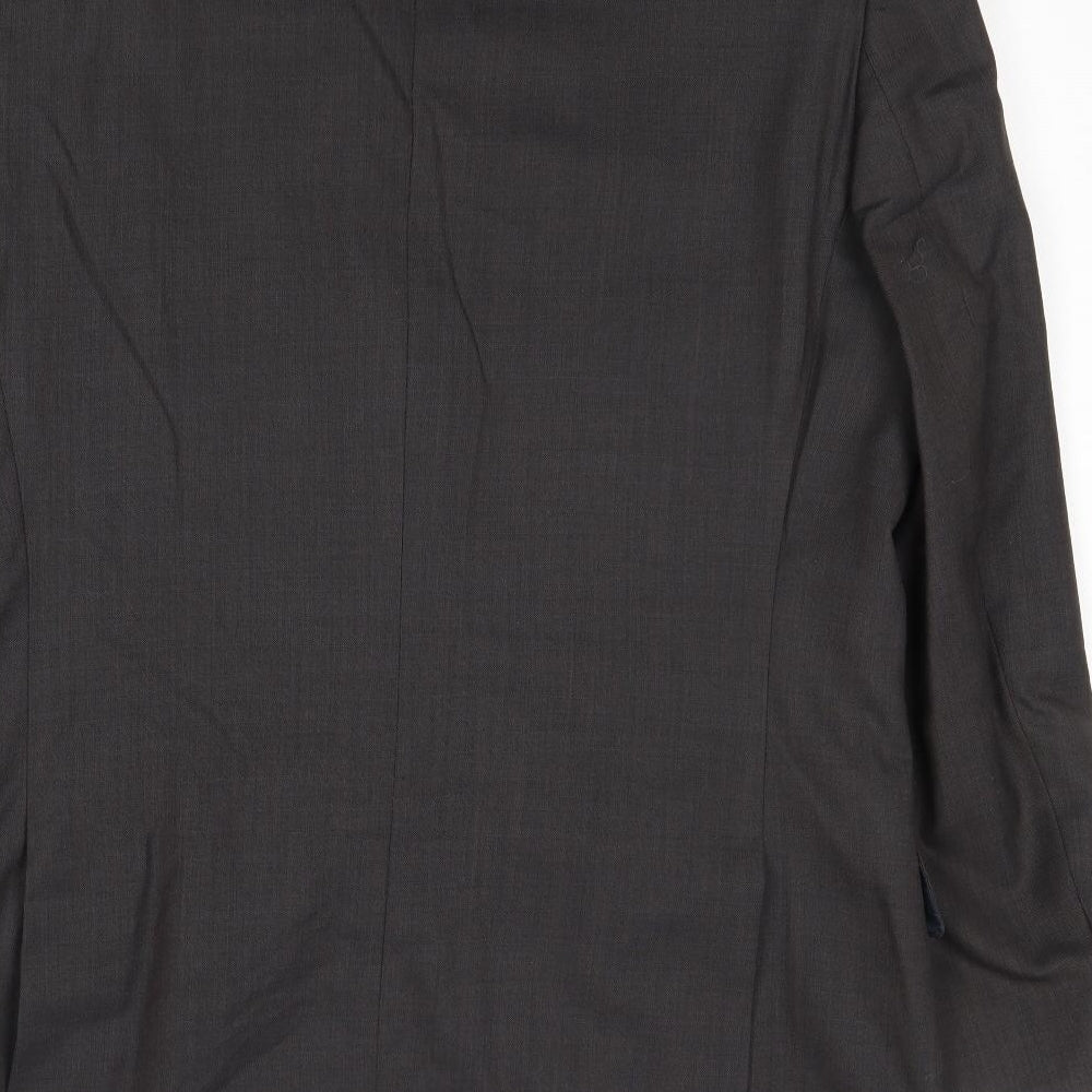 Marks and Spencer Mens Grey Polyester Jacket Suit Jacket Size 42 Regular
