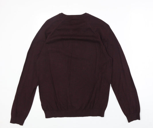 Burton Mens Red Cotton Pullover Sweatshirt Size S