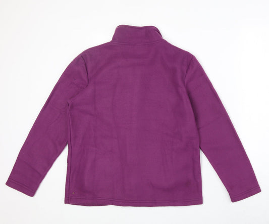 Anne De Lancay Womens Purple Jacket Size S Zip