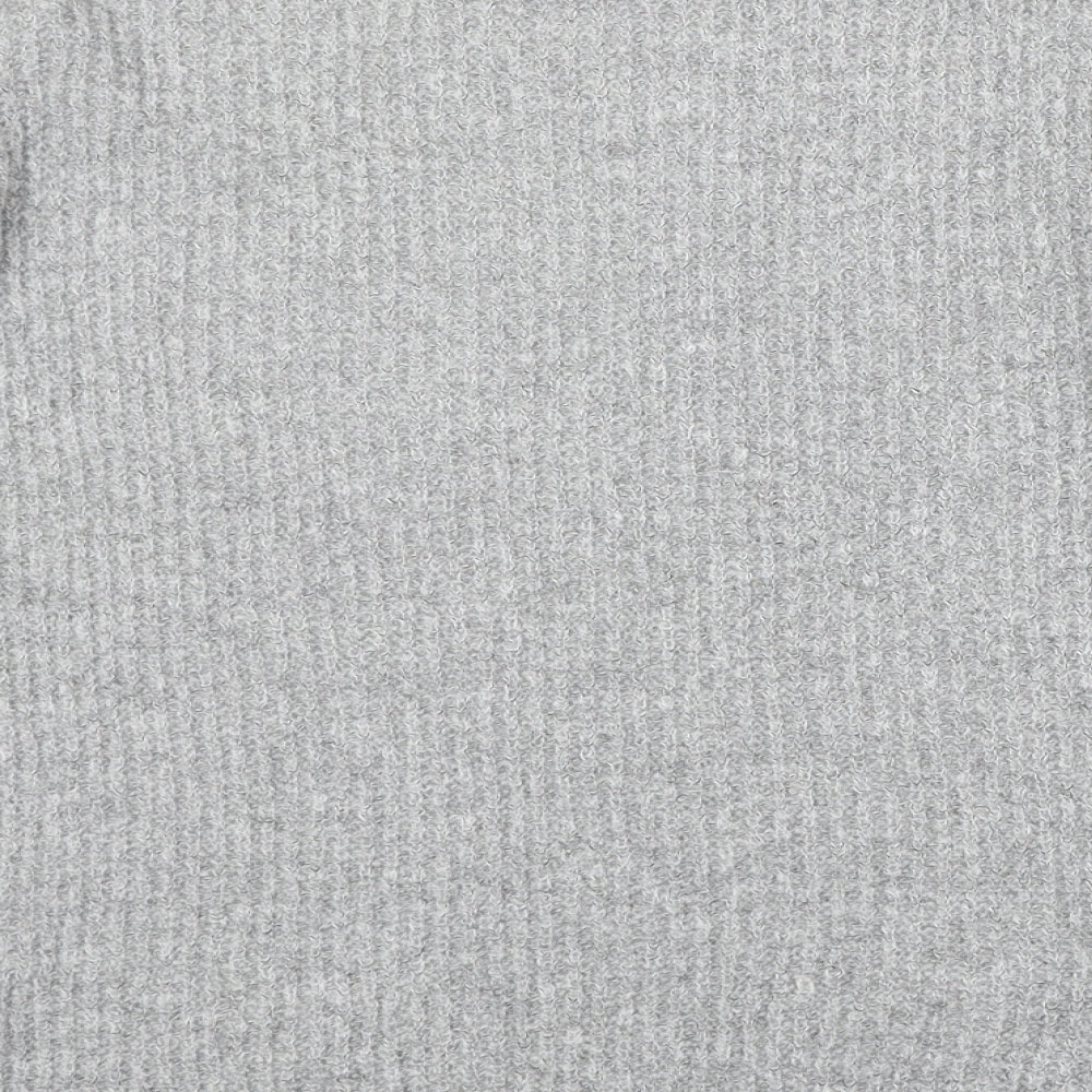 Dorothy Perkins Womens Grey Round Neck Acrylic Pullover Jumper Size 10