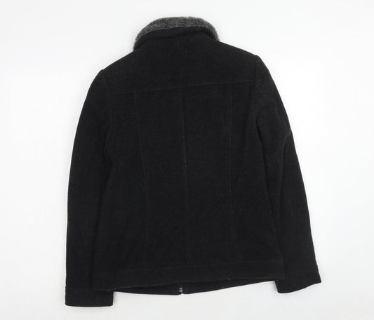 Dorothy Perkins Womens Black Jacket Size 10 Zip