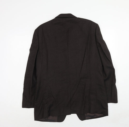 Marks and Spencer Mens Brown Wool Jacket Suit Jacket Size 40 Regular