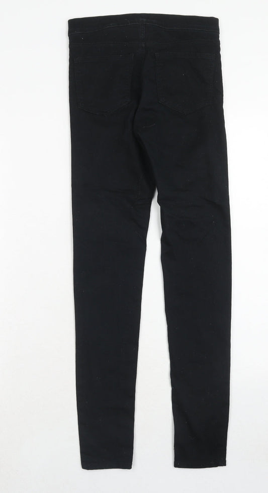 H&M Womens Black Cotton Jegging Jeans Size 4 Regular