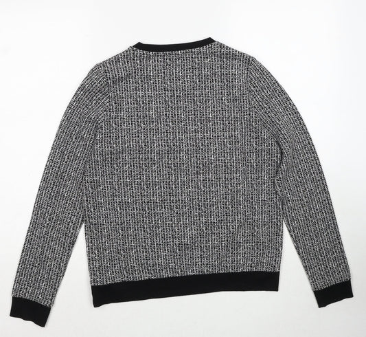 Just Female Womens Black Cotton Pullover Sweatshirt Size S Pullover