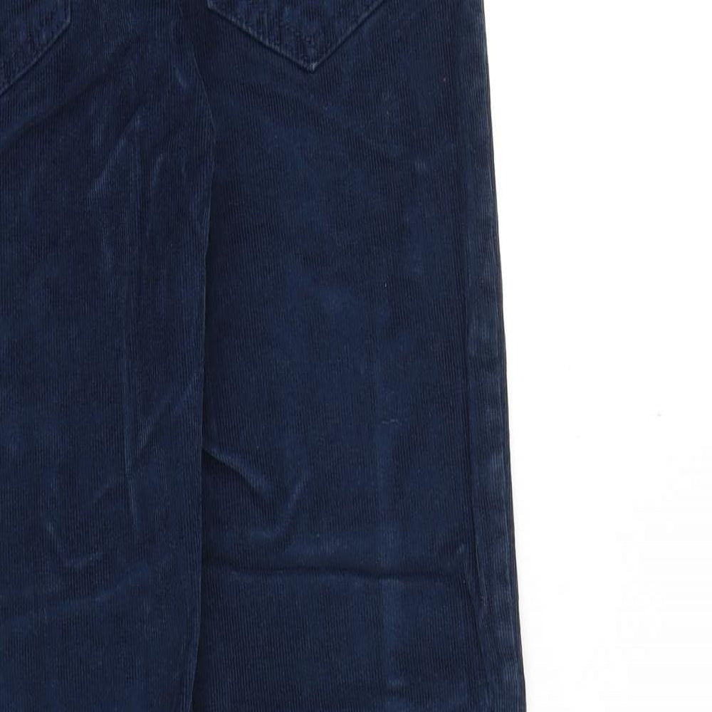 Gap Girls Blue Cotton Carrot Trousers Size 16 Years Regular Zip